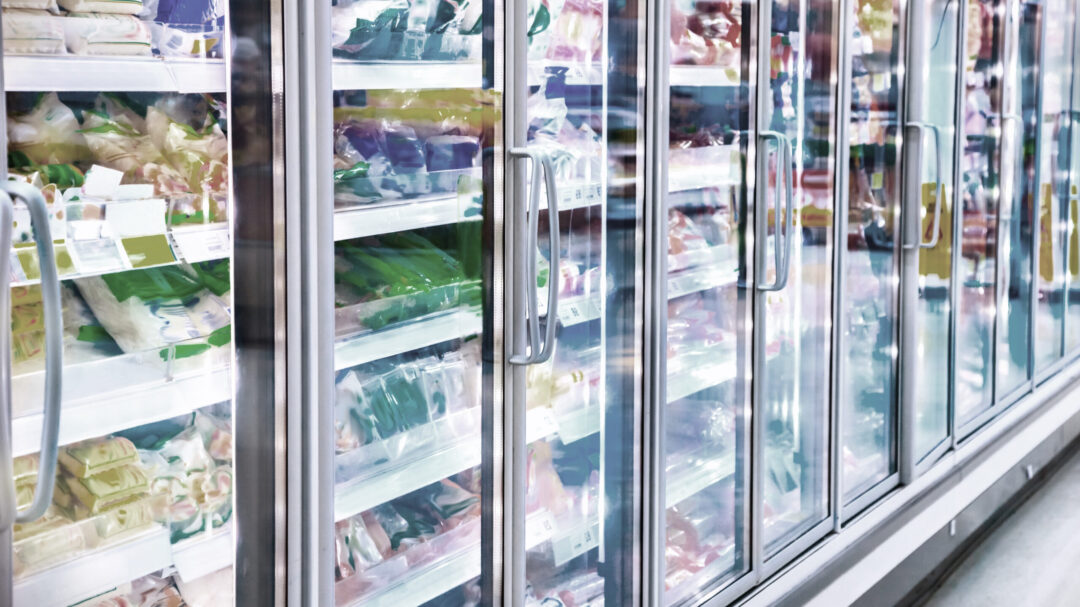 Refrigerator in the supermarket